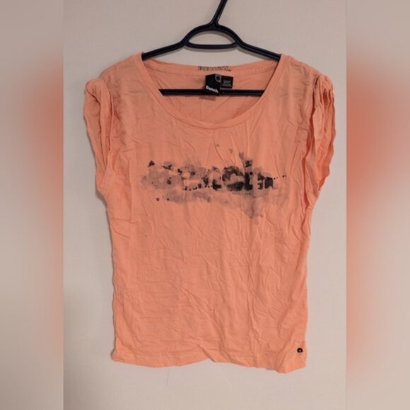 Bench. Peach T-Shirt - Womens Large - Picture 1 of 3